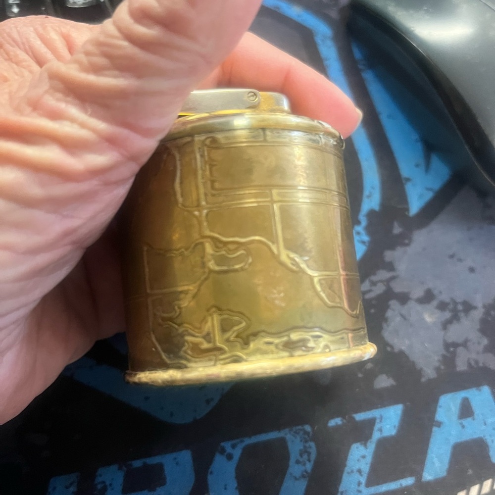 Vintage lighter gold tone